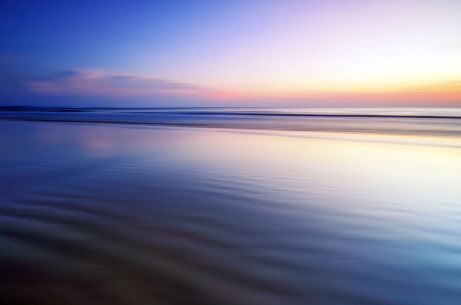 sunset over water